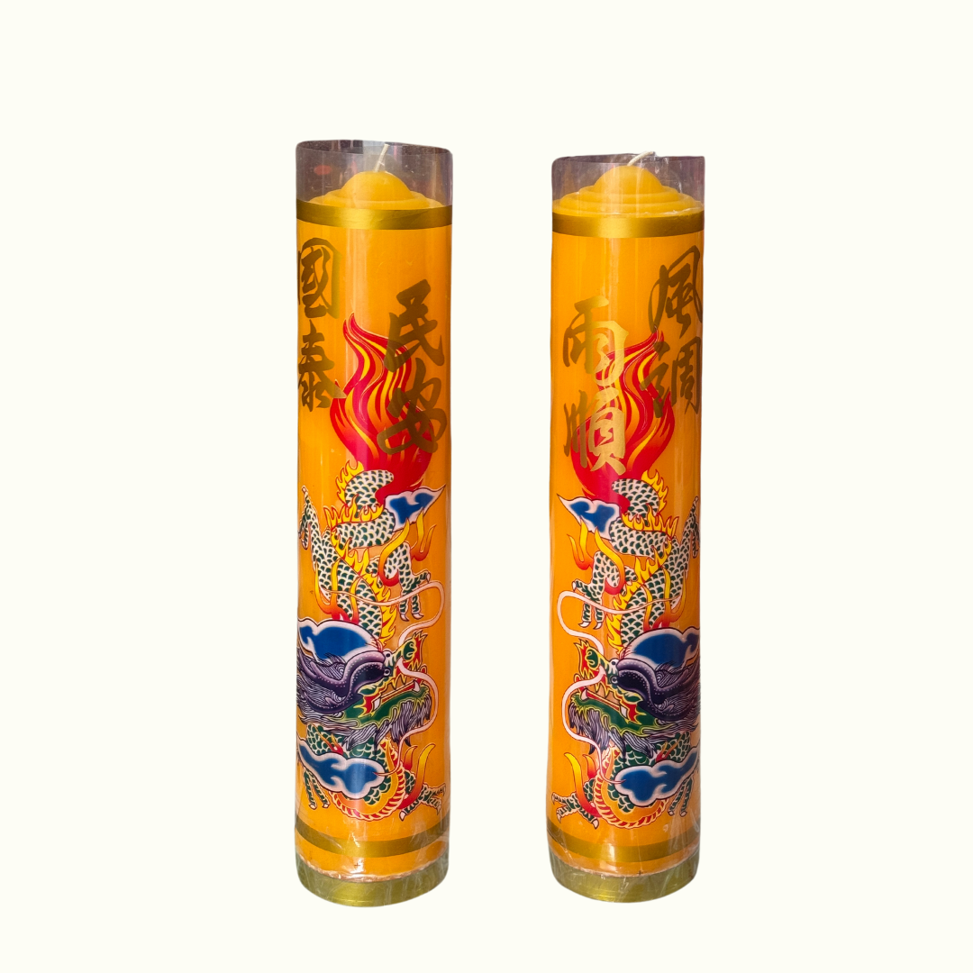 9 Day Candle with Dragon - 台湾9天斗烛