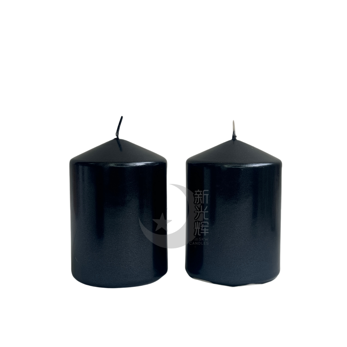 Petite Metallic Pillar Candle (Diameter 7cm x Height 10cm)