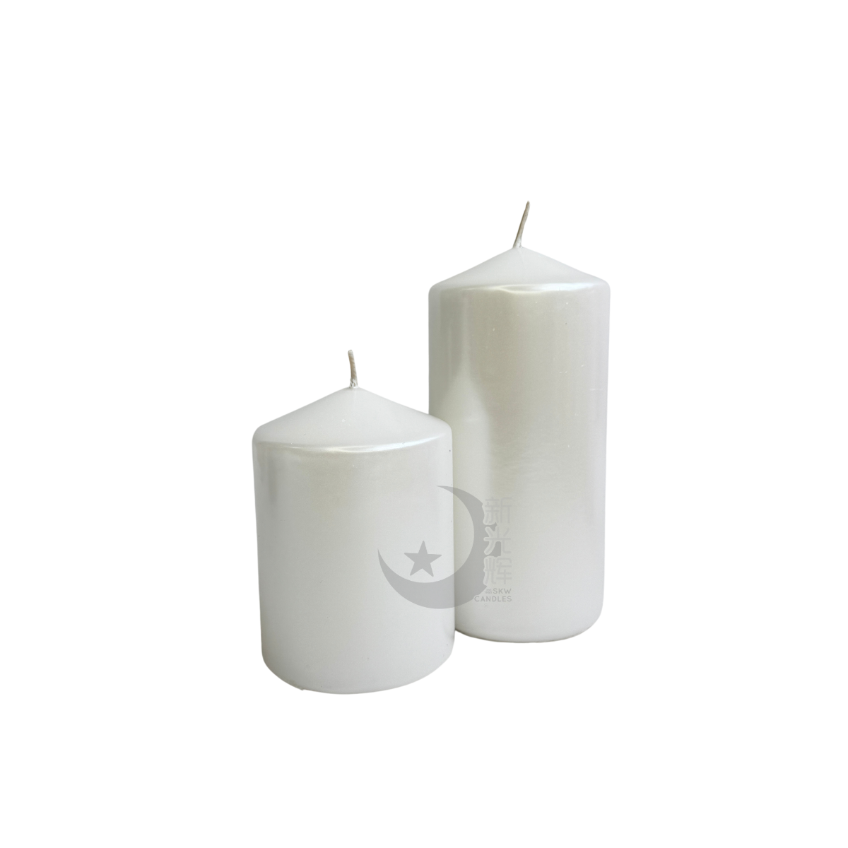 Petite Metallic Pillar Candle (Diameter 7cm x Height 10cm)