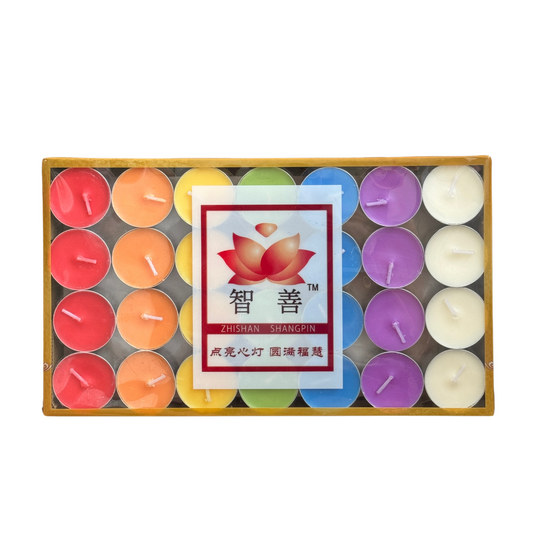 Soy Wax Tealight Candles in 7 Colours - 七彩酥油烛