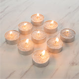 Metallic Glitter Tealight Candles (4 Hours)