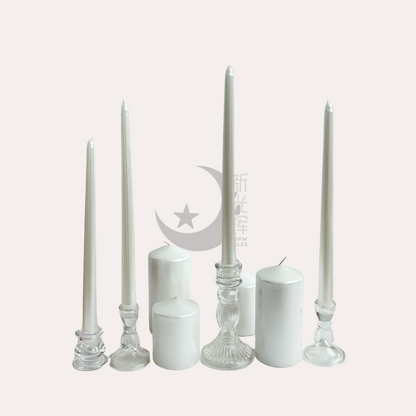 Metallic Tapered Candles - 30cm