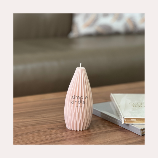 Rounded Geometric Candle - Customisable & Made to Order