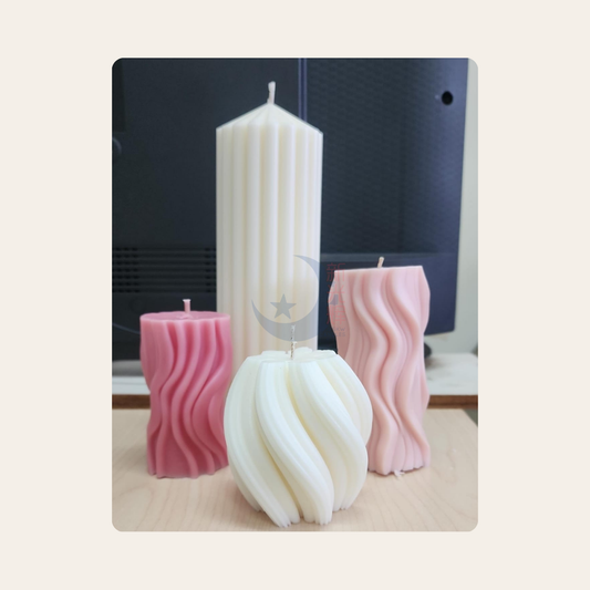 Decorative Beeswax Candles