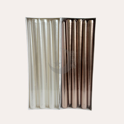 Metallic Tapered Candles - 30cm