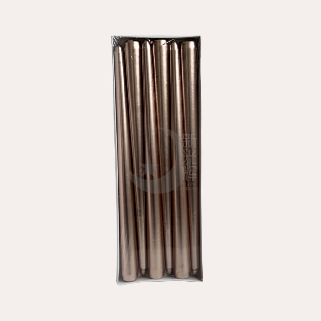 Metallic Tapered Candles - 30cm
