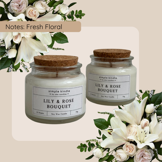 Lily & Rose Bouquet Soy Wax Candle