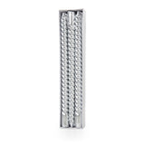 Shimmering Silver Spiral Candles (30cm)