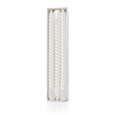 Pearlscent Spiral Candles (30cm)