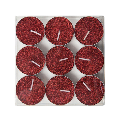 Shimmering Red Tealight Candles (4Hours)