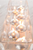Metallic Silver Floating Candles