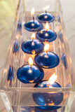 Metallic Blue Floating Candles