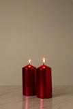 Metallic Red Pillar Candle (Diameter 7cm x Height 15cm)