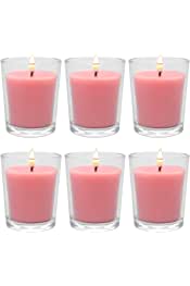 Rose Scented Glass Votive Candles