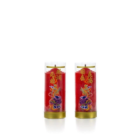 3-days Candle with Dragon (Red)
