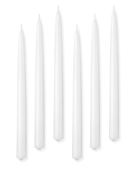 25cm Tapered Candles (White)